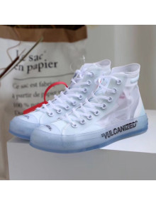 Off-White x Converse High-top Transparent Sneakers White(For Women and Men)