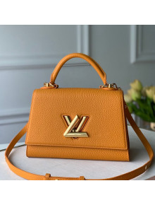 Louis Vuitton Twist One Handle Bag PM in Saffron Yellow Taurillon Leather M57136 2020