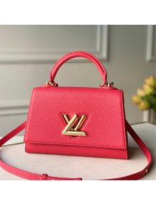 Louis Vuitton Twist One Handle Bag PM in Pink Taurillon Leather M57096 2020