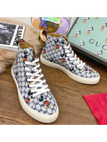 Gucci x Disney GG High top Sneakers Grey 2020 (For Women and Men)