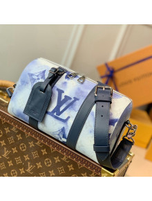 Louis Vuitton City Keepall Bag in Monogram Watercolor Canvas M45757 Blue 2021