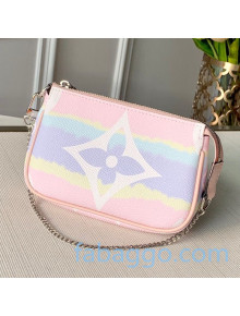 Louis Vuitton LV Escale Mini Pochette Accessoires Clutch with Chain M69269 Pink 2020