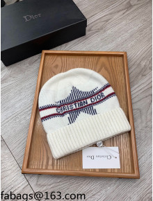 Dior Wool Knit Hat White 2021 110556