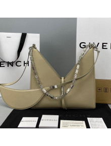 Givenchy Small Cut Out Bag in BoxLeather with Chain Beige 2021