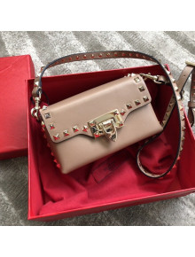 Valentino Mini Rockstud Smooth Calfskin Crossbody Bag 0045 Nude 2021