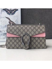 Gucci Dionysus Small GG Canvas Shoulder Bag 400249 Light Pink 2021 