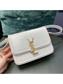 Saint Laurent Solferino Small Satchel in Box Calfskin 634306 Vintage White 2021