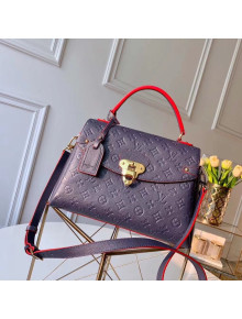 Louis Vuitton Monogram Empreinte Leather Georges MM Bag Navy Blue M53945