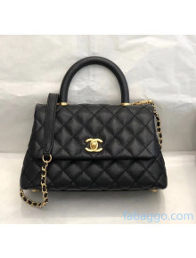 Chanel Small Flap Bag with Top Handle in Grained Calfskin A92990 2020(Top Quality)