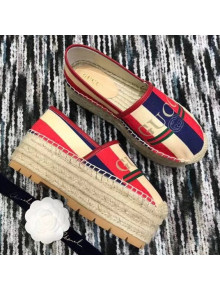 Gucci Logo Sylvie Platform Espadrille 2018