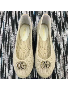 Gucci Crochet Espadrille Beige 2018