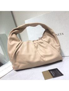 Bottega Veneta Small BV Jodie Leather Hobo Bag Nude 2020