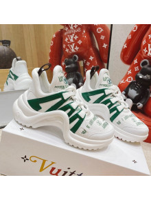 Louis Vuitton LV Archlight Signature Print Sneakers White/Green 2021