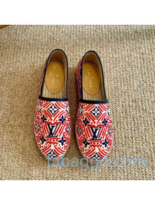 Louis Vuitton Crafty Monogram Canvas Espadrilles Red 01 2020