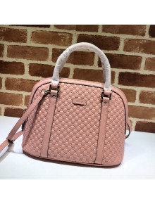 Gucci GG Leather Medium Top Handle Bag 449663 Pink 2020