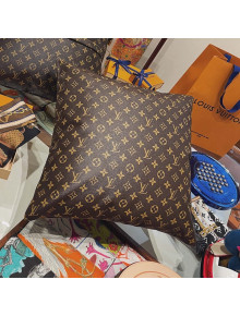 Louis Vuitton Monogram Soft Leather Pillow 40x40cm Brown 2021