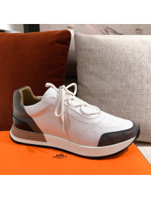 Hermes Patchwork Sneakers White 2021 04 (For Women and Men)