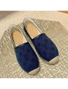 Louis Vuitton Monogram Denim Espadrilles Navy Blue 2021 08