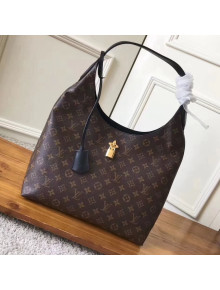 Louis Vuitton Monogram Canvas Flower Hobo Bag M43545 Noir 20018