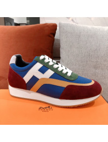 Hermes Chris Calfskin Sneakers Blue 2021 24 (For Women and Men)