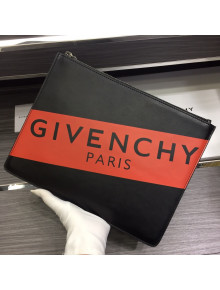 Givenchy Paris Leather Medium Pouch Black 04 2021