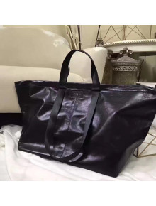 Balen...ga Wax Calfskin Large Carry Shopper Bag Black 2017