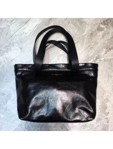 Balenciaga Mini Logo Handle Shopping Tote All Black 2020