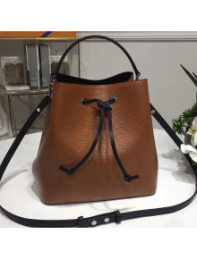 Louis Vuitton Epi Leather Lockme Bucket Bag Brown/Black 2017