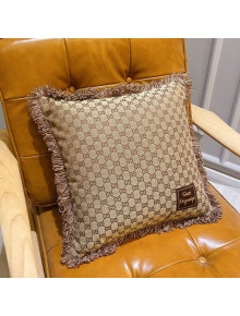 Gucci GG Case Throw Pillow Brown 2021