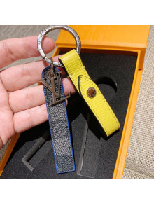 Louis Vuitton Belt Tab Epi Bag Charm and Key Holder Yellow 2021