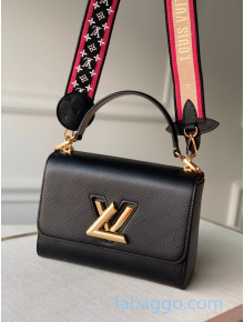 Louis Vuitton Twist MM Bag in Epi Leather M57050 Black 2020