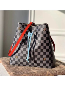 Louis Vuitton NéoNoé MM Damier Canvas Bucket Bag N40229 Black/White 2019