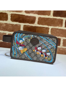 Gucci x Disney Donald Duck GG Canvas Clutch 647929 Beige/Blue 2020