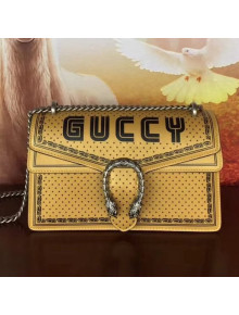 Gucci Calfskin Guccy Dionysus Small Shoulder Bag Gold 2018