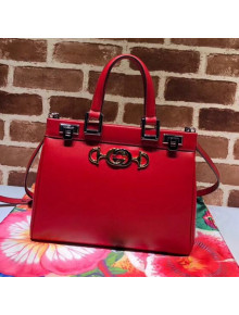 Gucci Zumi Grainy Leather Small Top Handle Bag ‎569712 Red 2019