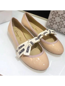 Dior Miss J'adior Patent Leather Ballet Pump Nude 2019