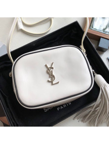 Saint Laurent Blogger Calfskin Small Camera Shoulder Bag 425316 White 2019