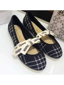 Dior Miss J'adior Tartan Wool Ballet Pump 2019