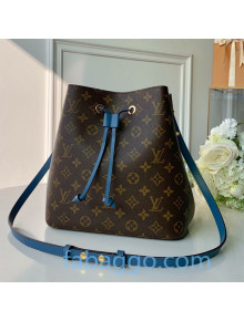 Louis Vuitton Neonoe MM Bucket Bag M43569 Monogram Canvas/Blue 2020