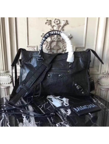 Balenciaga Graffiti Classic Small City Bag Black F/W 2017