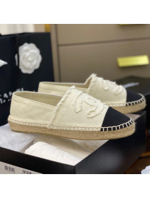 Chanel CC Canvas Espadrilles White 2021 25