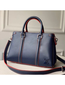 Louis Vuitton Soufflot BB Epi Leather Top Handle Bag M55613 Navy Blue 2020