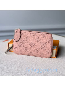 Louis Vuitton Mahina Key Pouch in Monogram Perforated Calfskin M69508 Pink 2020