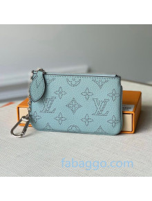 Louis Vuitton Mahina Key Pouch in Monogram Perforated Calfskin M69508 Blue 2020