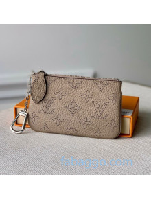 Louis Vuitton Mahina Key Pouch in Monogram Perforated Calfskin M69508 Beige 2020