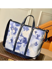 Louis Vuitton New Tote GM Bag in Monogram Watercolor Blue Canvas M45755 2021