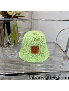 Loewe Knit Bucket Hat Green 2022 39