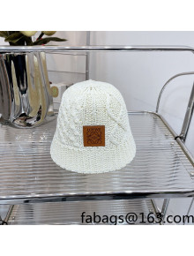 Loewe Knit Bucket Hat White 2022 37