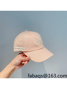 Chanel Canvas Baseball Hat Pink 2022 85