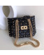 Valentino Rockstud Spike Double Shoulder Bag Black/Gold 2019